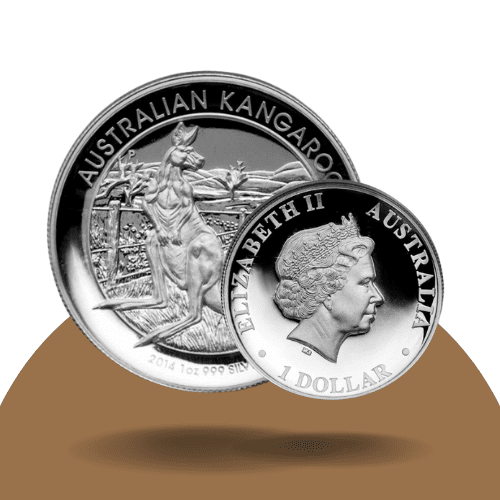 Rangée De Pièces De Monnaie Monnaie Monnaie Australienne Concept